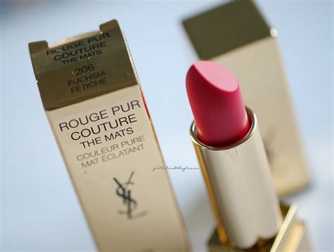 ysl fuchsia fetiche|Yves Saint Laurent Rouge Pur Couture The Mats in 208 Fuchsia .